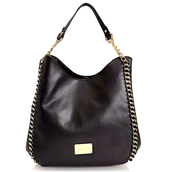 BEBE Colette Triple Entry Hobo Chain Shoulder Bag - Picture 2 of 8